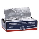 Interfolded Aluminum Foil Sheets, Size: 9"X10.75", Color: Silver, Pop-Up Dispenser Box, 500 Sheets/Box; 6 Boxes/Cs; 3000 Sheets/Cs