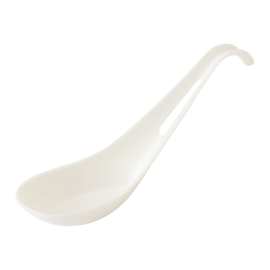 [007053-01] 6" Asian Soup Spoon , Compostable, TPLA- 500/cs