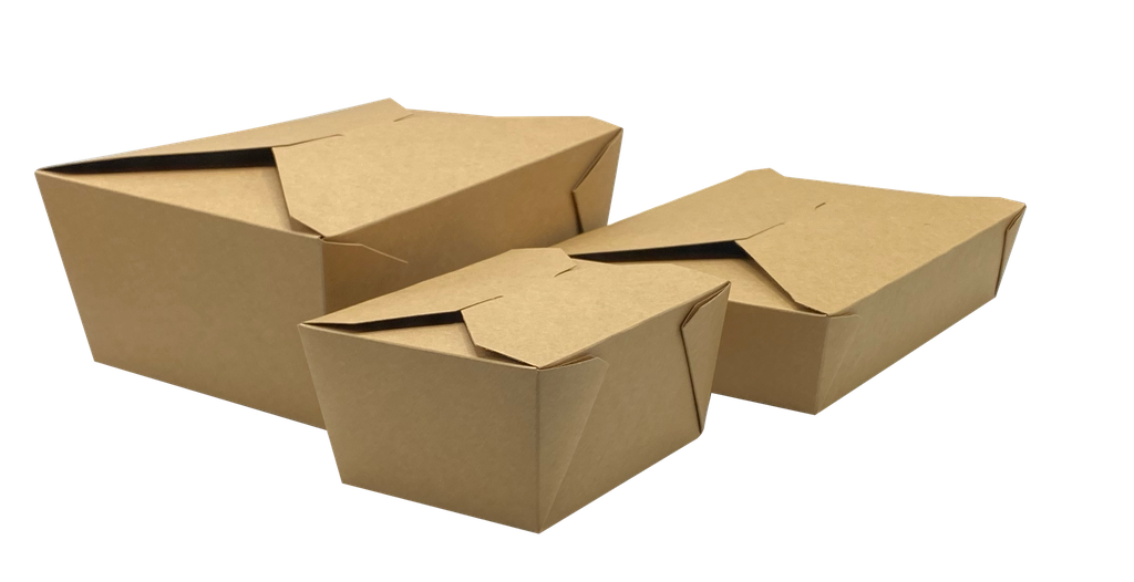 *SPECIAL ORDER ITEM* Fold-To-Go Container #2, Size: 7.75"x5.5"x1.875", Color: Kraft, Material: Plastic Lined Paperboard, 200/cs *ESTIMATED DELIVERY 1 TO 2 WEEKS* (NOT RETURNABLE)