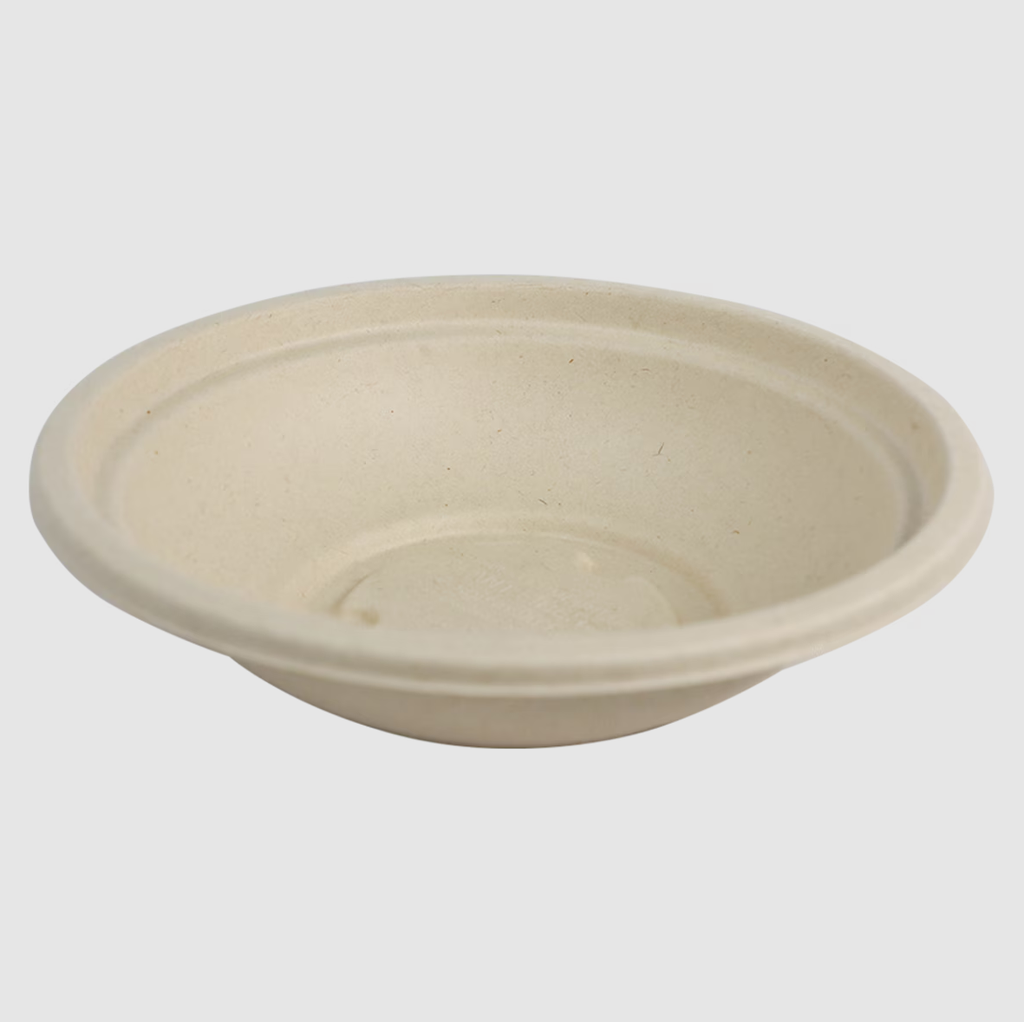 16 oz Plant Fiber Bowl, Color: Natural, Compostable, 500/cs