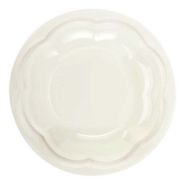 [004249-01] 16 oz Salad Bowl Lids - Ingeo - Compostable, PLA, 450/cs