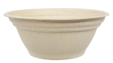 [004272-01] *SPECIAL ORDER ITEM* 8 oz Round Fiber Barrel Bowl, Material: Unbleached plant fiber, Color: Natural, Certified Compostable, 500/cs *ESTIMATED DELIVERY 8 TO 12 WEEKS* (NOT RETURNABLE)