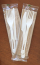 *SPECIAL ORDER ITEM* Cutlery Kit: (Fork, Knife, Napkin), Compostable (including wrapper), Material: TPLA (PLA polymer made from plants, Talc mineral filler & Post Consumer Recycled Paper), Size: 6", Color: White utensils with Kraft napkin, 500/cs *ESTIMATED DELIVERY 8 TO 10 WEEKS* (NOT RETURNABLE)