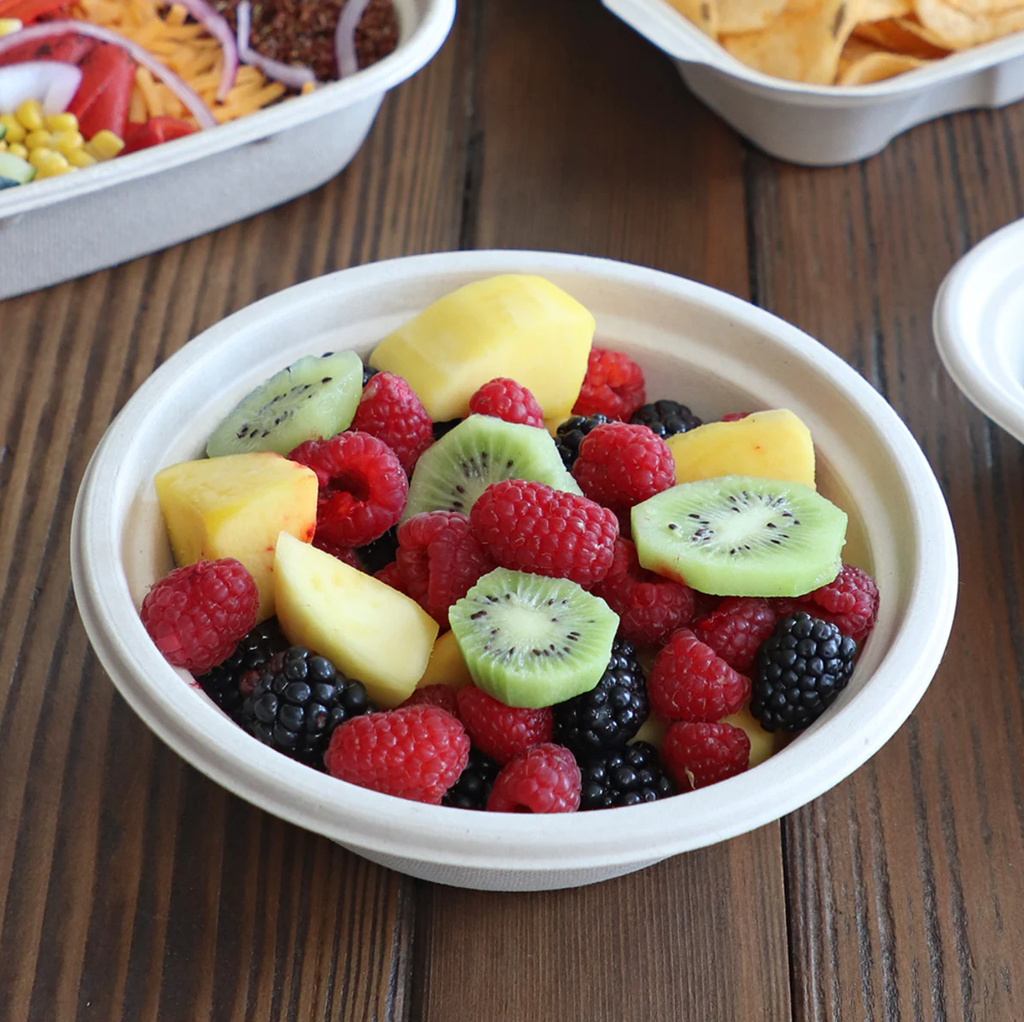 24 oz Plant Fiber Bowl, Color: Natural, Compostable, 500/cs