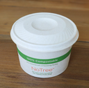 Fiber Lid for 8 oz NoTree Hot Food Container / Soup Container, Color: Kraft, Certified Compostable, 1000/cs