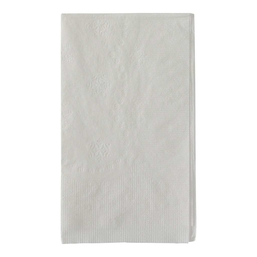 Dinner Napkin, 2-ply, Color: White, Size: 14.2"x16.5", 1/8 Fold, 3000/cs