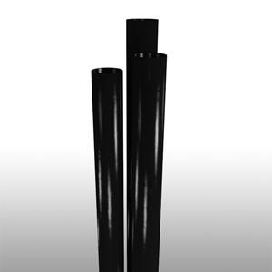 Giant straw, Length: 7.75", Color: Black, Material: Plastic, Unwrapped, 7200/cs 