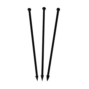 Plastic Arrow Pick, Black, 3.5" Long, 1000 Per Box, 10000 Per Case