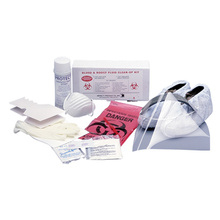 Blood Borne Pathogen Spill Cleanup Kit With Disinfectant