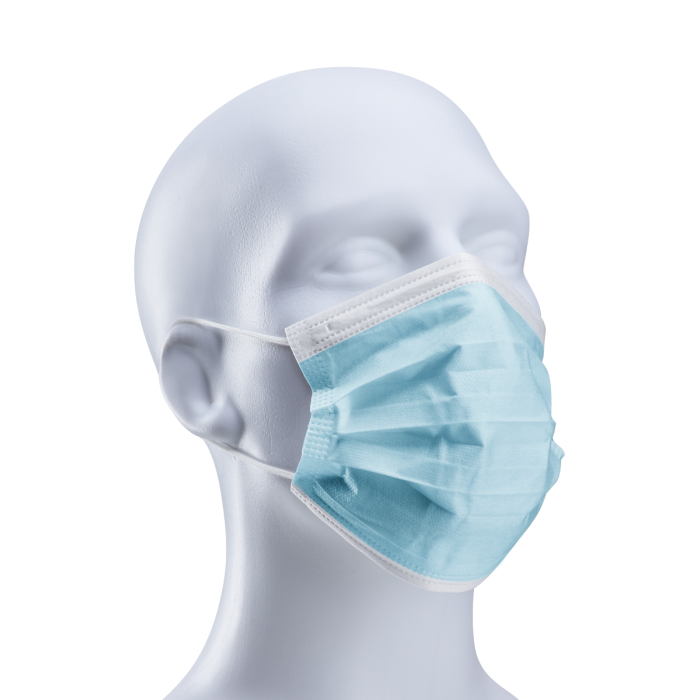 3-Ply Face Mask with Elastic Ear Loop, Sterile, Non-woven, Above 95% BFE (Bacterial Filtration Efficiency), 50 per pack