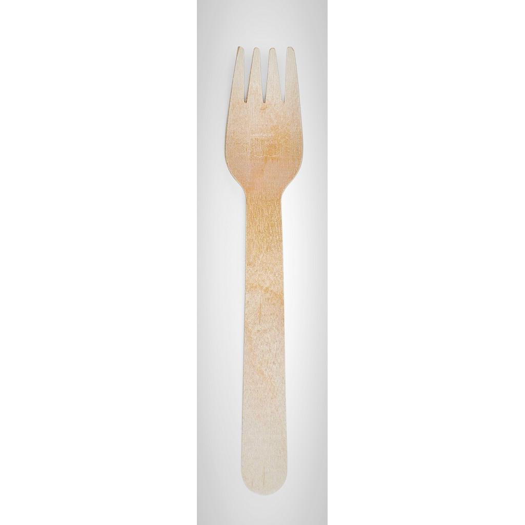 Wooden Fork, Size: 6.25", Material: Birch Wood, Color: Natural, Compostable, 1000/cs (Ocean Friendly Compostable Utensils)