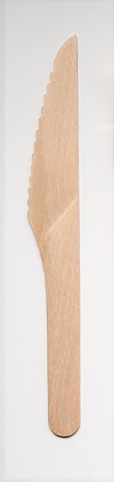 Wooden Knife, Size: 6.25", Material: Birch Wood, Color: Natural, Compostable, 1000/cs (Ocean Friendly Compostable Utensils)