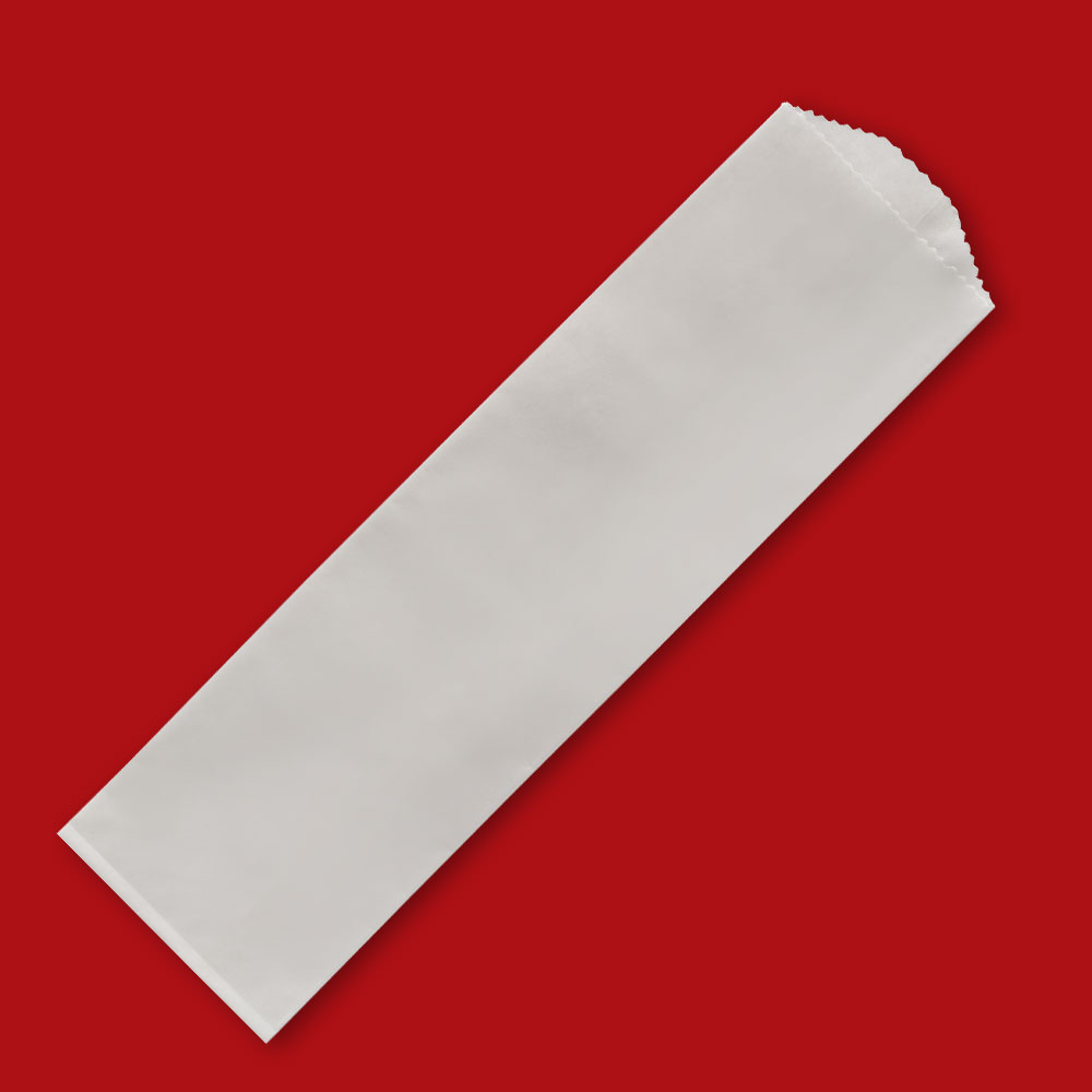 Silverware Bag, Size: 2.75"x10", Compostable, Material: Paper, White, 2000/cs