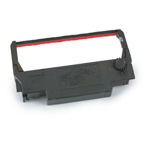 POS printer ribbon, Epson ERC-30/34/38, Black-Red, 6 Per Box