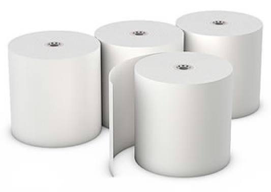 Register roll, bond paper, 1-ply, color: white, size: 3" x 165', 50/cs