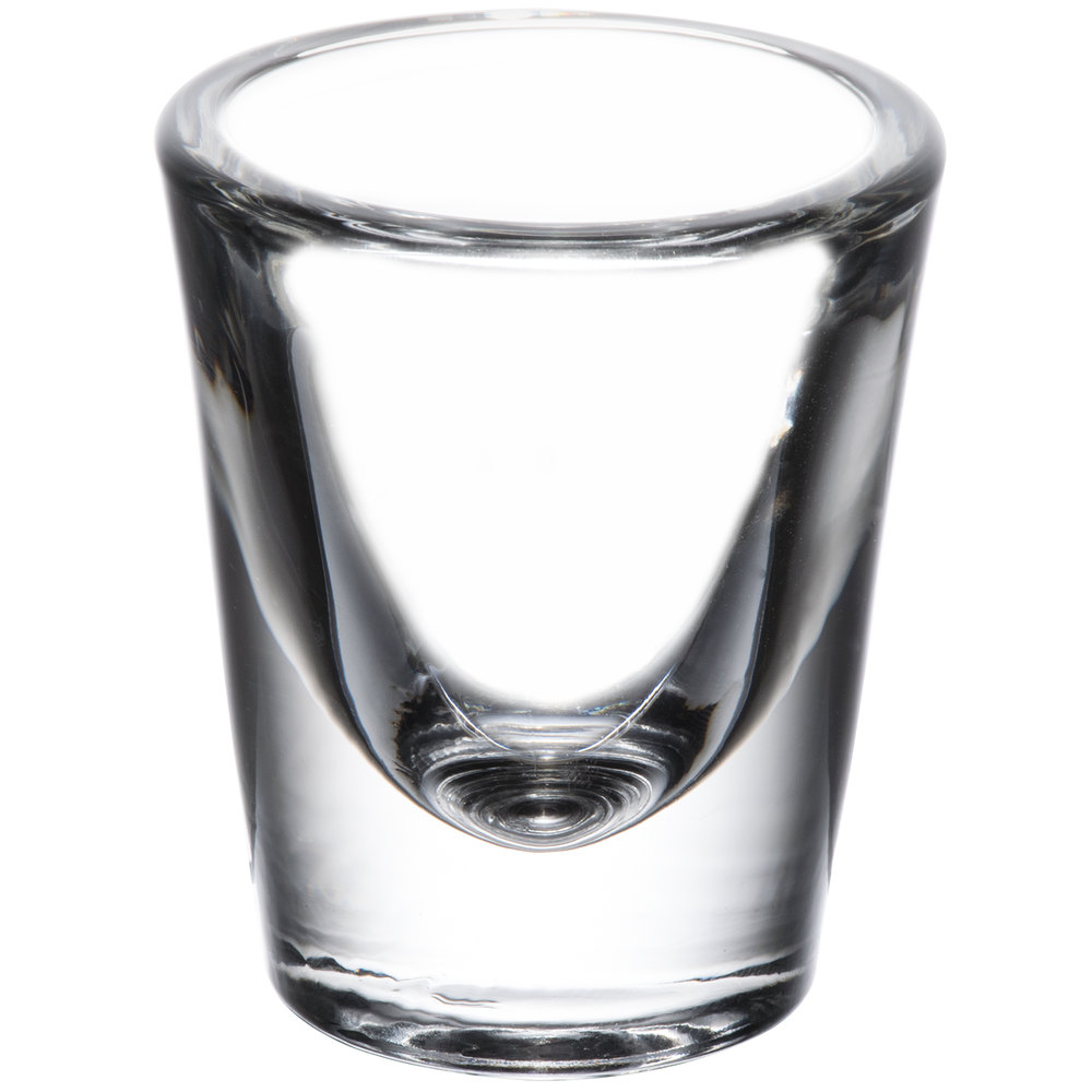 Whiskey Shot Glass, Capacity: 7/8 oz, LIBBEY, Height: 2.38", Top Diameter: 2", Bottom Diameter: 1.62", 72 Shot Glasses/Cs