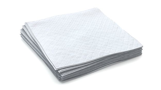 Beverage napkin, 1-ply, Color: white, Size: 9"x9", Made from 100% recycled paper, Compostable, 4000/cs