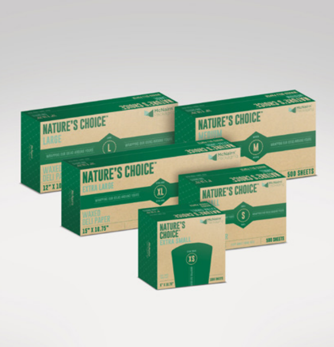 Interfolded Wax Deli Sheets, Compostable, Size: 6" X 10.75", Color: Kraft, 10000/cs