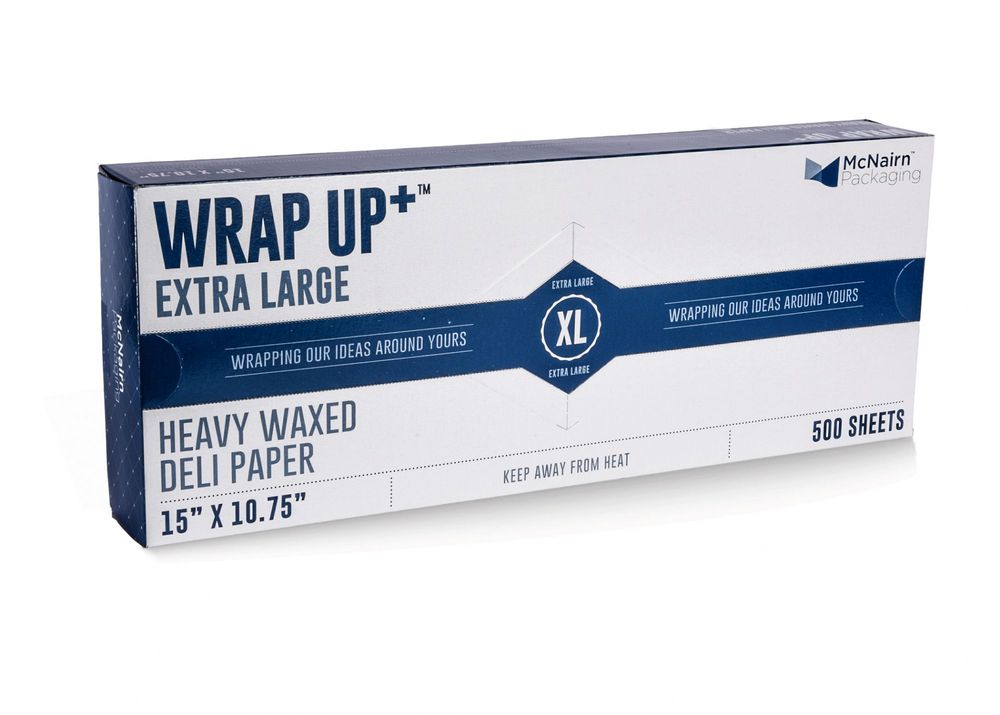 Dry Wax Interfolded Deli Sheets, Heavy-Weight, Size: 15" X 10.75", Color: White, Compostable, 6000/cs