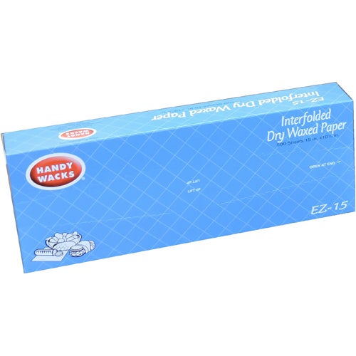 15 X 10 3/4  Dry Wax Interfold Deli Paper, White, 6000 Per Case