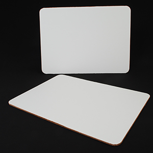 Baker's Pad, Size: 1/2 Sheet; 19"X14", Color: White, Coated, Square Corners, 50/Cs