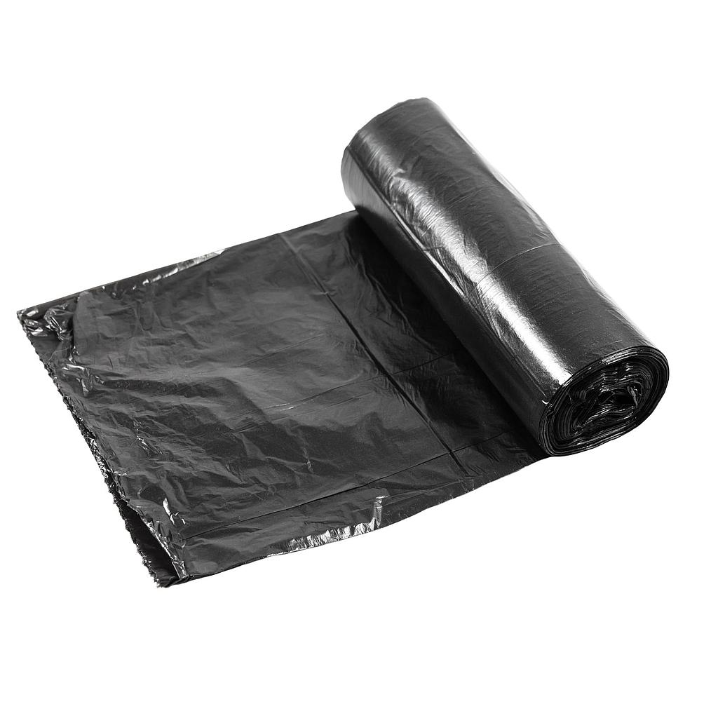 Can Liner, 40"X46", 1.5 Mil EQ, Color: Black, Low Density, 40 - 45 Gallon Capacity, Perforated Roll, 5/20's; 100/Cs