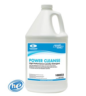 Liquid laundry detergent, Auburn PRO Line POWER CLEANSE, For use with front-loading & top-loading washers, 4x1 gallon/cs