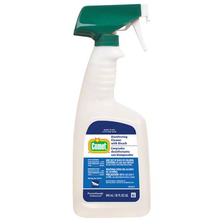 Comet Disinfecting Cleaner with Bleach, 32 oz spray bottle, 8 bottles/cs