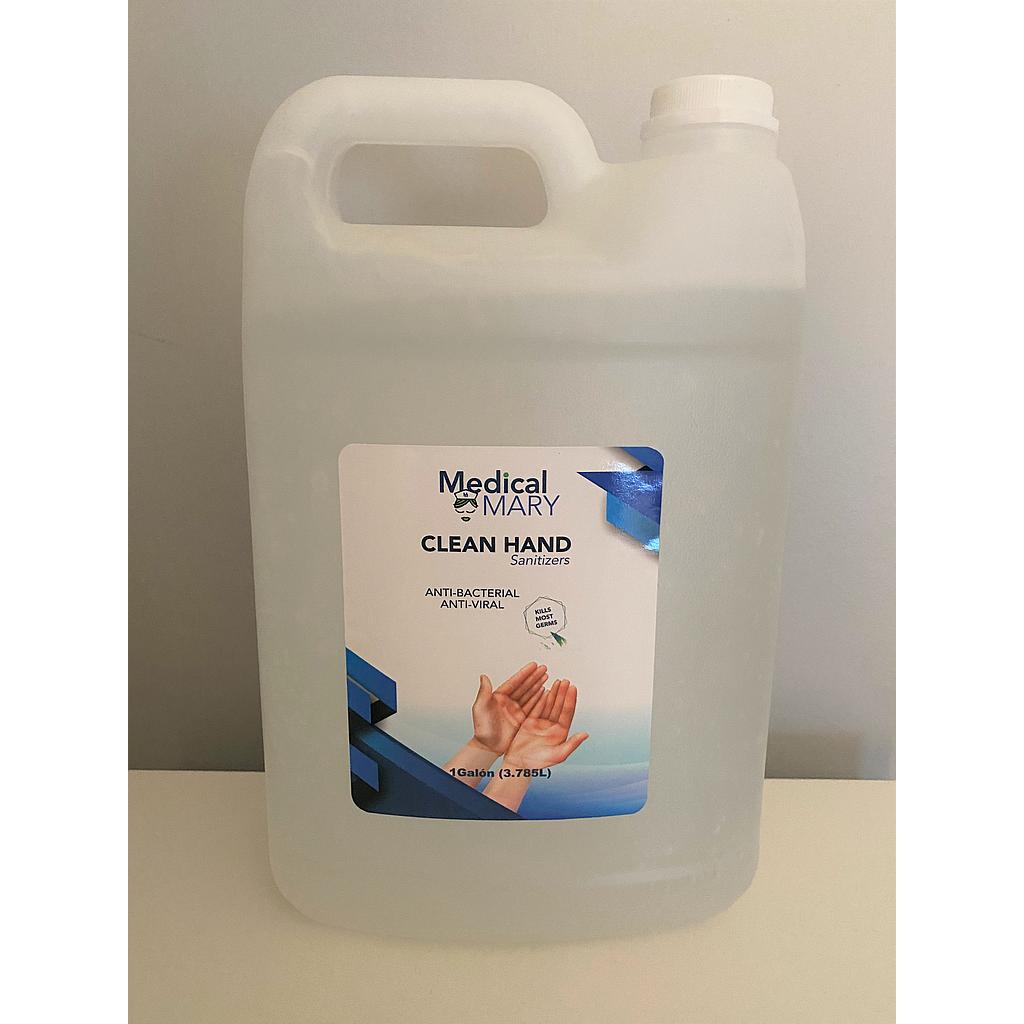 Anti-Bacterial Gel Hand Sanitizer, 75% Alcohol, Size: 1 Gallon Bottle, Color: Clear, 1 Bottle