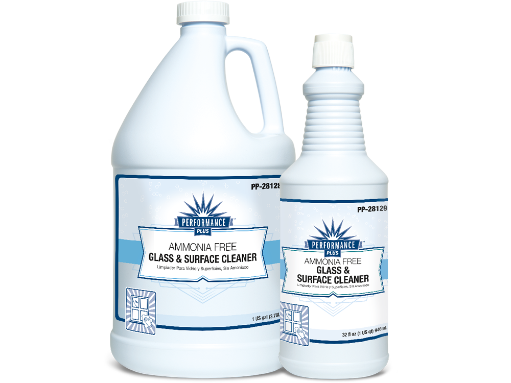[018087-03] Performance Plus Glass and Surface Cleaner, Non-ammoniated, Ready to use, 1 Gallon Bottle; 4 Bottles/cs