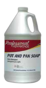 Manual Liquid Dish Detergent, Concentrated (use 1 to 2 oz per gallon of water), Color: Green, Scent: Citrus, 1 Gallon Bottle; 4 Bottles/cs