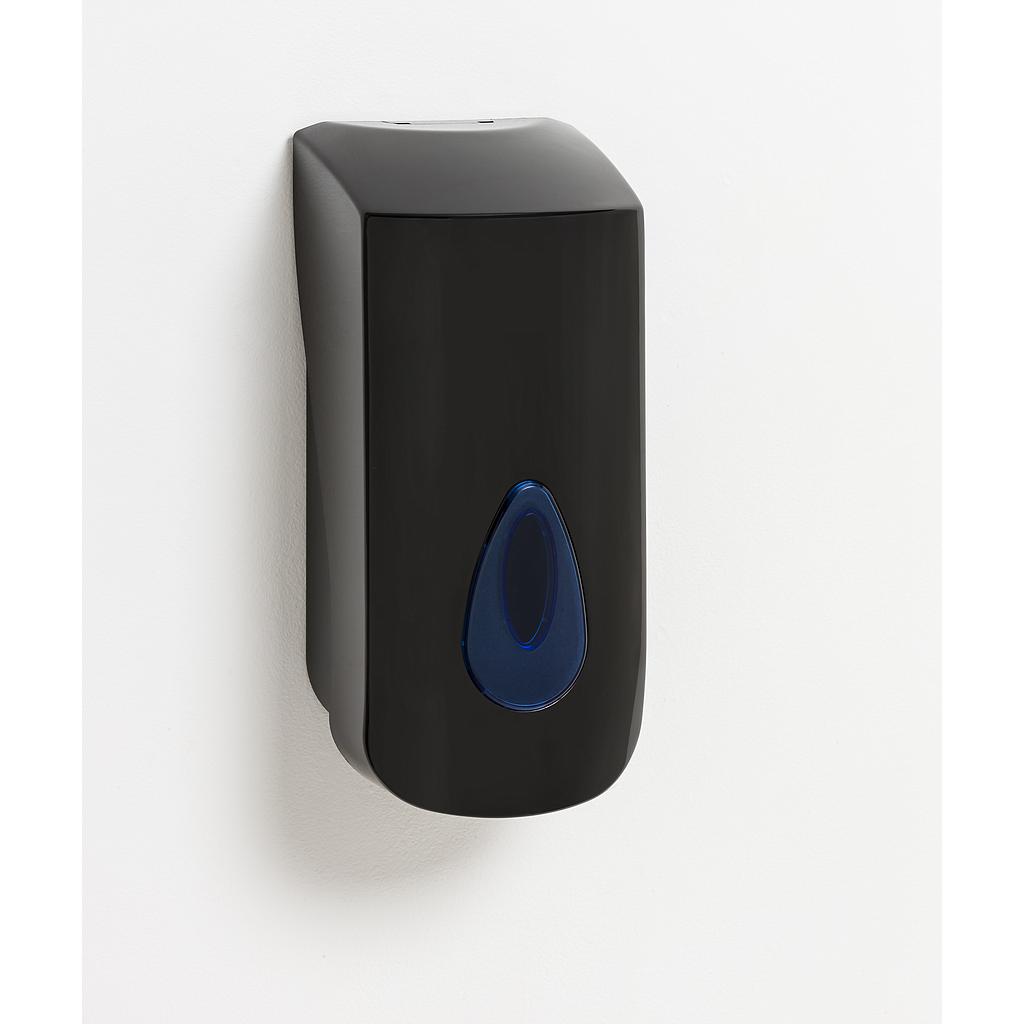 Universal, refillable, bulk foaming soap dispenser, Capacity: 900mL, Color: black with clear window