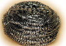 Stainless steel scrubber, Weight: 50 grams each, 72/case