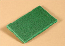 Scouring pad, heavy-duty, Size: 6"x9", Color: green, 60/case