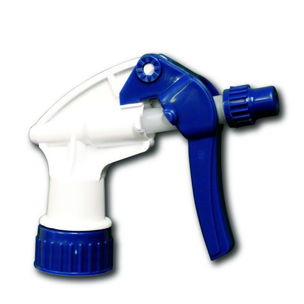 Trigger Sprayer, General Purpose, Adjustable Nozzle, Length: 9.88" (fits most 32 oz bottles), Color: Blue/White