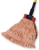 Launderable Looped End Wet Mop, KODIAK, Size: Large, 5" Headband, Color: Blue, 12 Mops/Cs