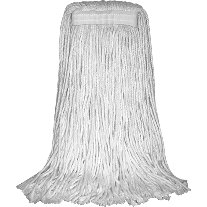 Performance Plus #24 Cotton Cut End Wet Mop, 4ply, Color: White, Green Seal Certified, 12/cs
