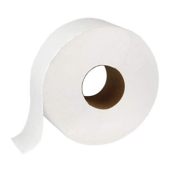 Bathroom Tissue, Jumbo Roll, 3.5” Wide, 1000' Roll, 2 ply, Made with 100% Recycled Fibers, White, 12 rolls/cs, Made in USA, 22.71 lb