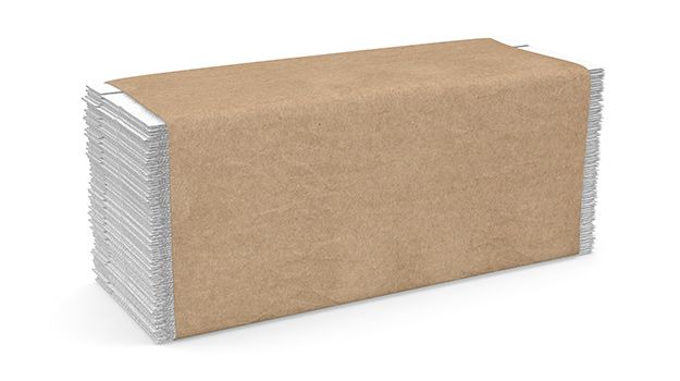 C-Fold Paper Towel, Size: 10"x11.42", 1 ply, Made with 100% Recycled Paper, Color: White, 2376 Towels per Case
