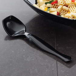 Catering / Serving Spoon, Length: 8.25", Color: Black, individually wrapped, 144/cs