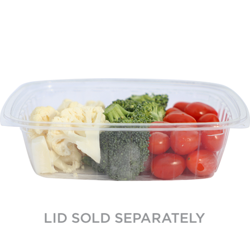 *SPECIAL ORDER ITEM* 24 oz Rectangular Deli Container, Color: Clear, Material: PLA, Compostable, 600/cs - Lid 004257-01 sold separately *LEAD TIME 8 to 12 WEEKS. THIS PRODUCT IS NOT RETURNABLE*