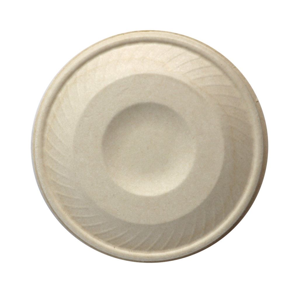 [004255-01] Fiber Lid for 8 oz NoTree Hot Food Container / Soup Container, Color: Kraft, Certified Compostable, 1000/cs