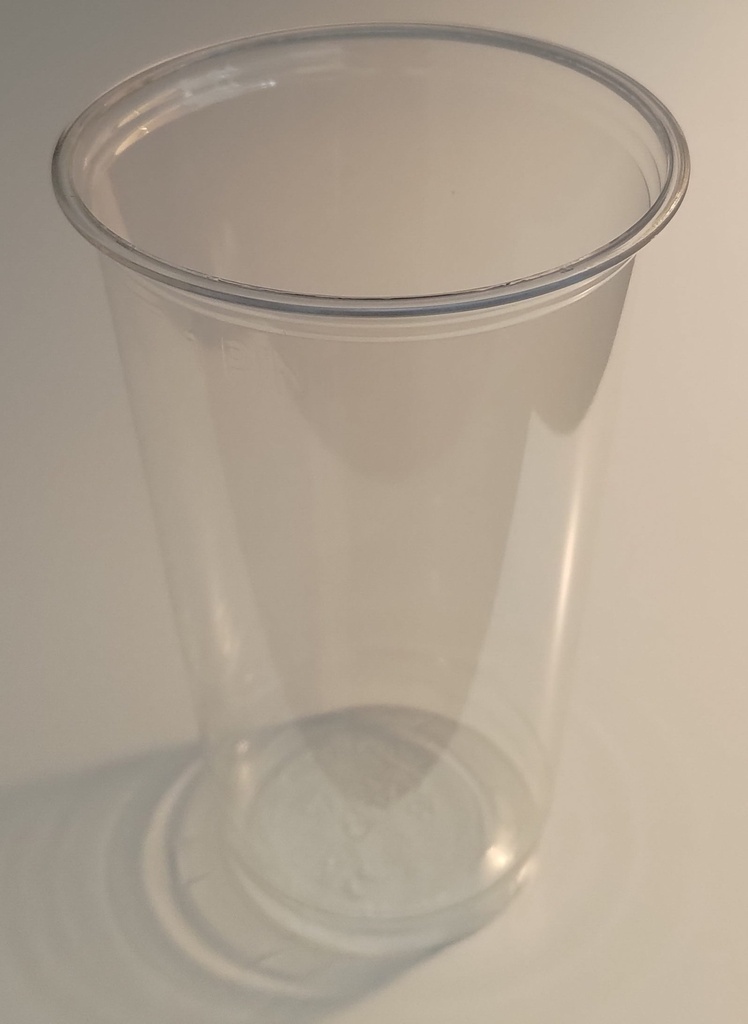 20 oz 100% Recycled Cold Cup, Color: Clear, Material: 100% Post Consumer Recycled PET, 100% Recyclable, 1000/cs
