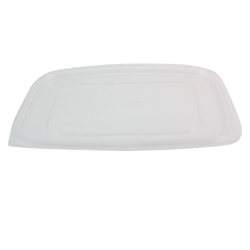 *SPECIAL ORDER ITEM* Lid for 48 & 64 oz Rectangular Deli Containers, Color: Clear, Material: PLA, Compostable, 400/cs *LEAD TIME 8 to 12 WEEKS. THIS PRODUCT IS NOT RETURNABLE*