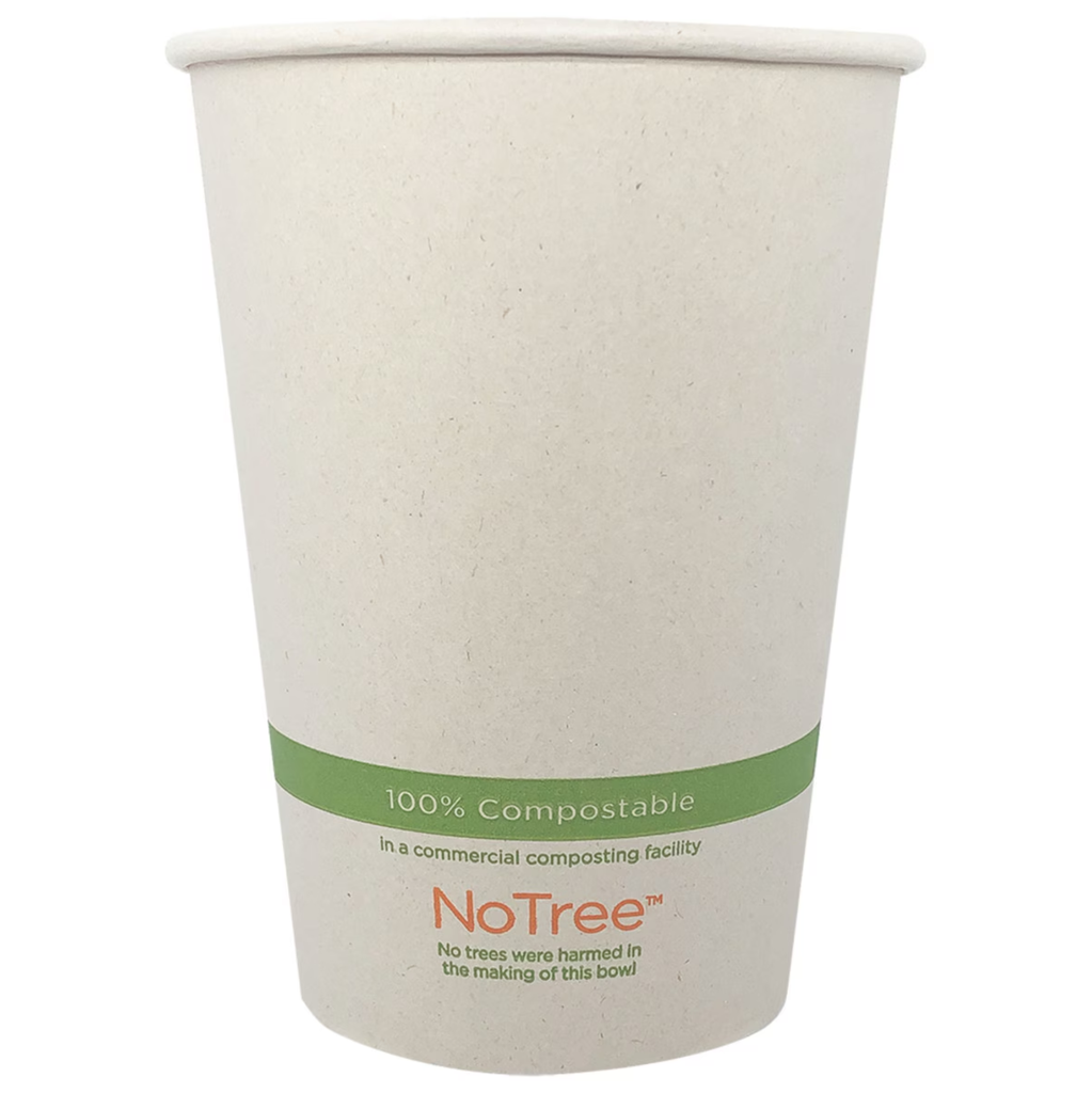 [004270-01] *SPECIAL ORDER ITEM* 32 oz Hot Food Container / Soup Container, Material: PLA Coated Paper, Color: White w/Green Print, Compostable, 500/cs *ESTIMATED DELIVERY 6 TO 8 WEEKS* *NOT RETURNABLE*