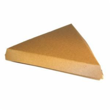 *SPECIAL ORDER ITEM* 9" Pizza triangle box, Height: 1.5", Color: Natural Kraft, 200/cs *LEAD TIME: 8 to 12 WEEKS* *NOT RETURNABLE*