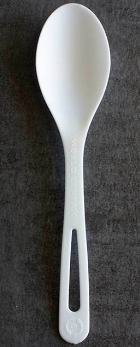 Spoon for use with Touchless Utensil Dispenser, Compostable, Length: 6", Material: TPLA, 10 Touchless Refill Packs of 100 Spoons; 1000 Spoons/cs