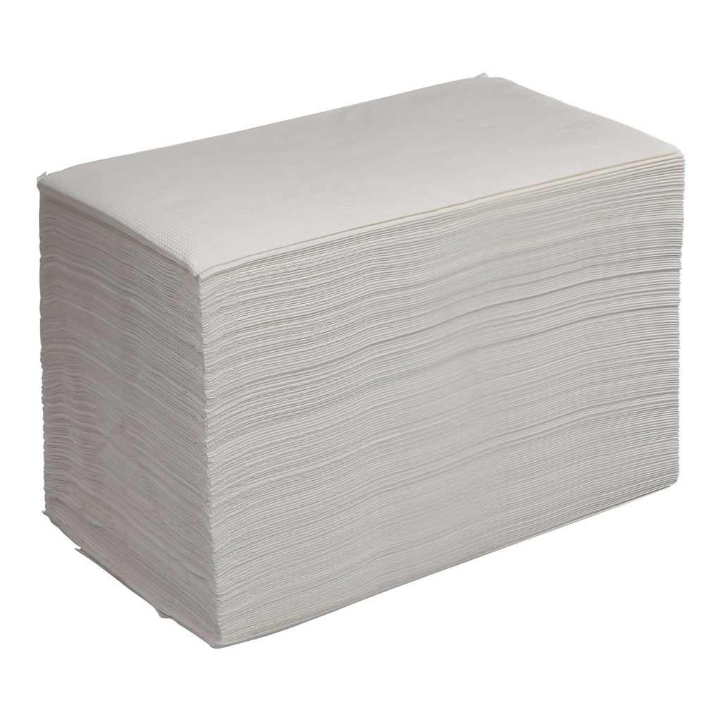 [012004-03] Dinner Napkin, 2-ply, Color: White, Size: 14.2"x16.5", 1/8 Fold, 3000/cs