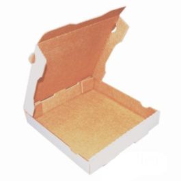 [004050-06] *SPECIAL ORDER ITEM* Pizza box, Size: 10"x10"x2", Color: White / Kraft, Michigan Style, 50/bundle *ESTIMATED DELIVERY 1 TO 2 WEEKS* (NOT RETURNABLE)