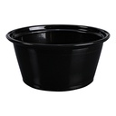 3.25 oz portion cup, Color: black, Material: polypropylene, 2500/cs